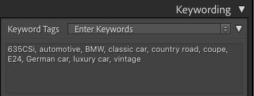 Keywords generated for BMW 635CSi